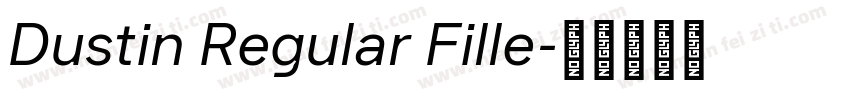 Dustin Regular Fille字体转换